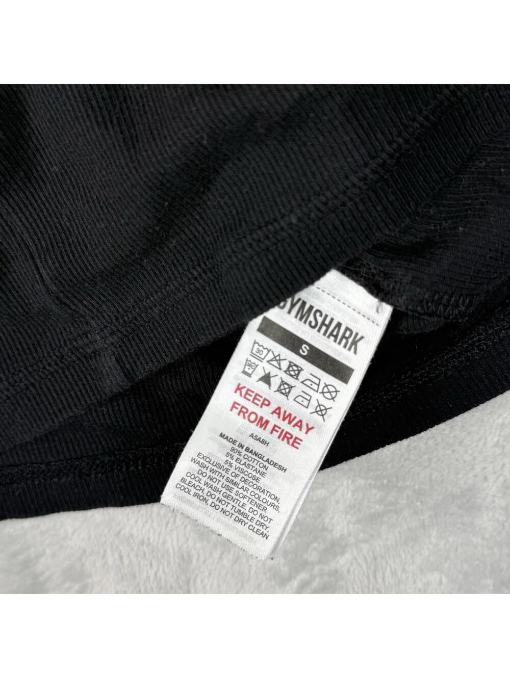 Gymshark Ribbed Tank Top Sleeveless Men Size Small Black Base Layer Comfort Gym - Picture 6 of 8